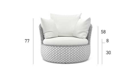 Modern Minimalist Style Rattan Hotel Sofa Chair Set For Outdoor