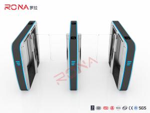 China Waist High Office Building Access Control Turnstiles Stainless Steel RFID Reader factory