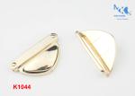 Light Gold Handbag Twist Lock 48mm , High Grade Turn Lock Clasp Hardware