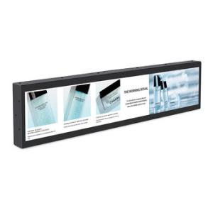 China WiFi Stretched LCD Display Board Bar Screen 4G LTE Metal Indoor 600cd/M2 factory