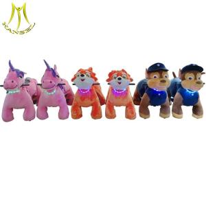 China Hansel commercial moving battery powe animal ride for mall amusement park zippy motorcycle rides happy ride on unicorn factory