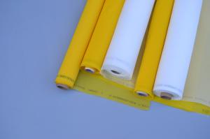China 100 % Polyester Material Monofilament Screen Printing Mesh White / Yellow Color factory