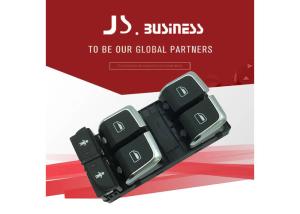 China Chrome Driver Side Window Switch Quattro Glass Lift Master Electric Switch Button factory