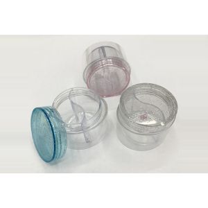 China 10ml Separate Day And Night Face Cream Jars Transparent PS on sale