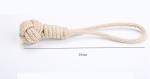 Beige Colors Long Size34cm Beige Cotton Dog Chew Rope Plush Toys