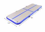 Purple Drop Stitch Fabric Gym Tumble Track / Inflatable Air Mat For Gymnastics
