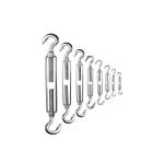 Slivery Japanese Standard Drop Forged Open Body Stainless Steel DIN1479