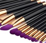 15 in 1 make up tool brush kit purple Beauty makeup tools