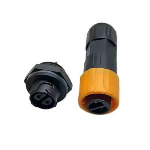 China Self Locking P16 Waterproof Circular Connector Assembled IP67 Male Female Connector factory
