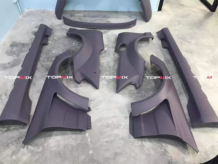 For Mercedes SL R230 Widebody Kit SL R230 Upgraded BS Style Front and Rear Bumper Spoiler Widebody Kit