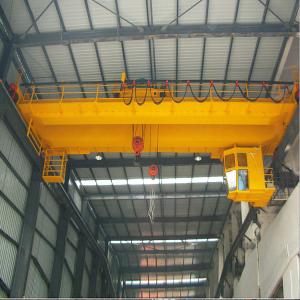 China 50 Ton Double Beam Electric Traveling Bridge Crane Cabin Control factory