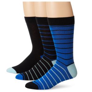 China black and blue striped design cotton business socks factory