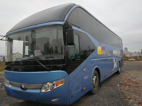 Stronger Frame Yutong Used Diesel Bus / 53 Seats Used AC Coach Bus With LHD /