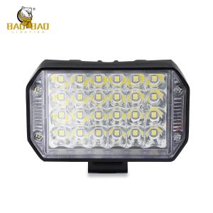 China Aluminum Casing 24 Beams White Yellow Flash Motorcycle Spotlight factory