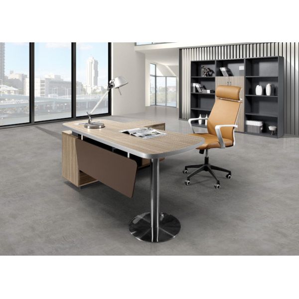 China Simple Line Design Melamine Office Furniture Executive Desk Beautiful Appearance factory