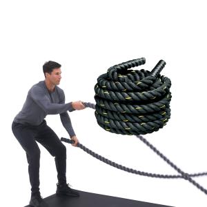 China Polyester Polypropylene Battle Rope 12m Commercial Gym Power Training for Sports Activities factory
