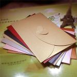 Multi-color optional heart buckle decoration pearl paper envelope for creative
