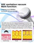 Cupping 40k Ultrasonic Vacuum Cavitation Machine Massage Skin Tightening