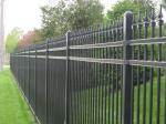 Customized Black Zinc Steel Metal Garrison Fence Panels Maintenance Free