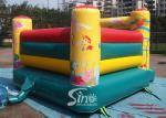 Indoor kids small seaworld inflatable jumping castle with slide made of lead