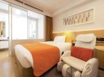 Tonga hotel interior design of custom furniture laminate wood headboard bed with