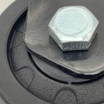 2.5 inch Black Nylon Wheel Low Profile Plate Rigid Caster