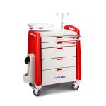 Anesthesia Seamless Drawer Medication Dispensing Trolley , Medicine Crash Cart