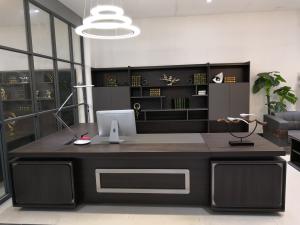 China Dark Series Large Office Desk , Contemporary Office Desk OEM / ODM Accepted factory