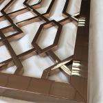 Chinese rose gold decoration 304 stainless steel living room partition