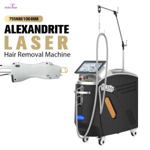 China Professional 4000W 10-100MS Crystal Pulsed Alexandrite Laser Hair Remover with TEC Cooling for Salon factory