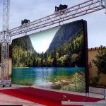 Outdoor P4.81 High Brightness Led Display Screen Cabinet 500*500 Mm For Rental