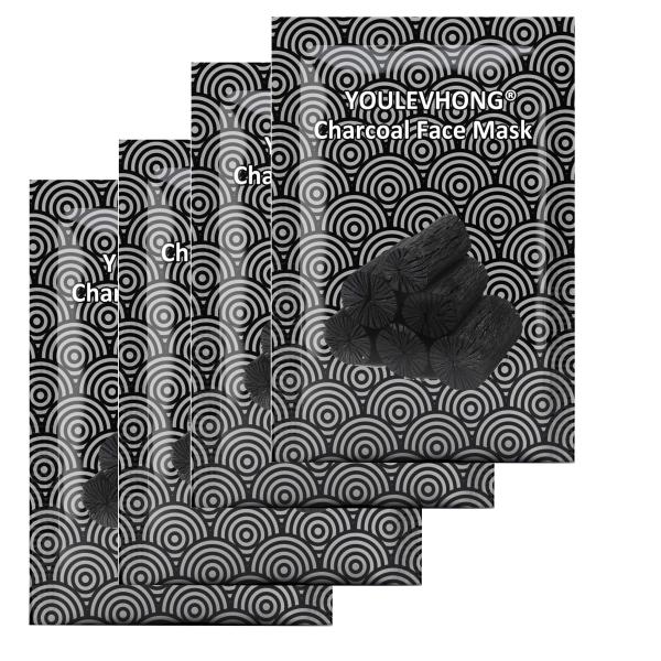 Activated Charcoal Clay Peel off Face Mask All Skin Types Natural Scent For
