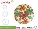 Picnic BBQ Eco Friendly Disposable Bamboo Plates Heavy Metal Free Food Safe