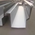 0.3-0.8mm Aluminum Roof Gutters Galvanized 20ft Sheet Metal Rain Gutters