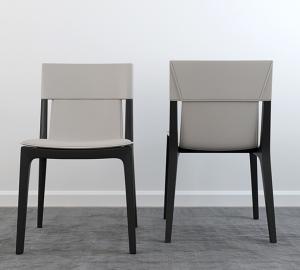 China Custom Made Hotel Conference Leather Dining Chairs With Wood Legs factory