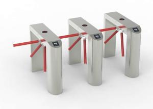 China Stainless Steel Arm Turnstile Tripod , Rs485 Tripod Barrier Gate 600mm Passage Width factory