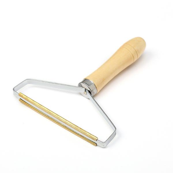 Pet Hair Remover Brush Wooden Handle Grooming Products Stainless Steel Cleaning