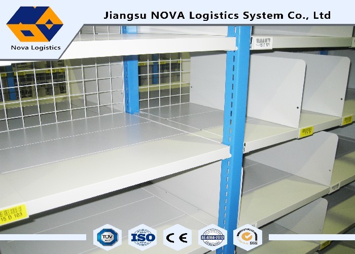 Warehouse Steel Medium Duty Shelving With Upright Fram / Beams OEM Service