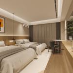 International Hotel Bedroom Furniture Wood Finish Customization Project