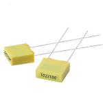 0.0022 UF DC Film Capacitor MKT Polyester 100 Vdc Pitch 5mm