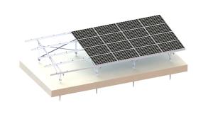 China AL6005 Anodized Aluminium Solar Mounting Structure 45 Degree Ground System factory