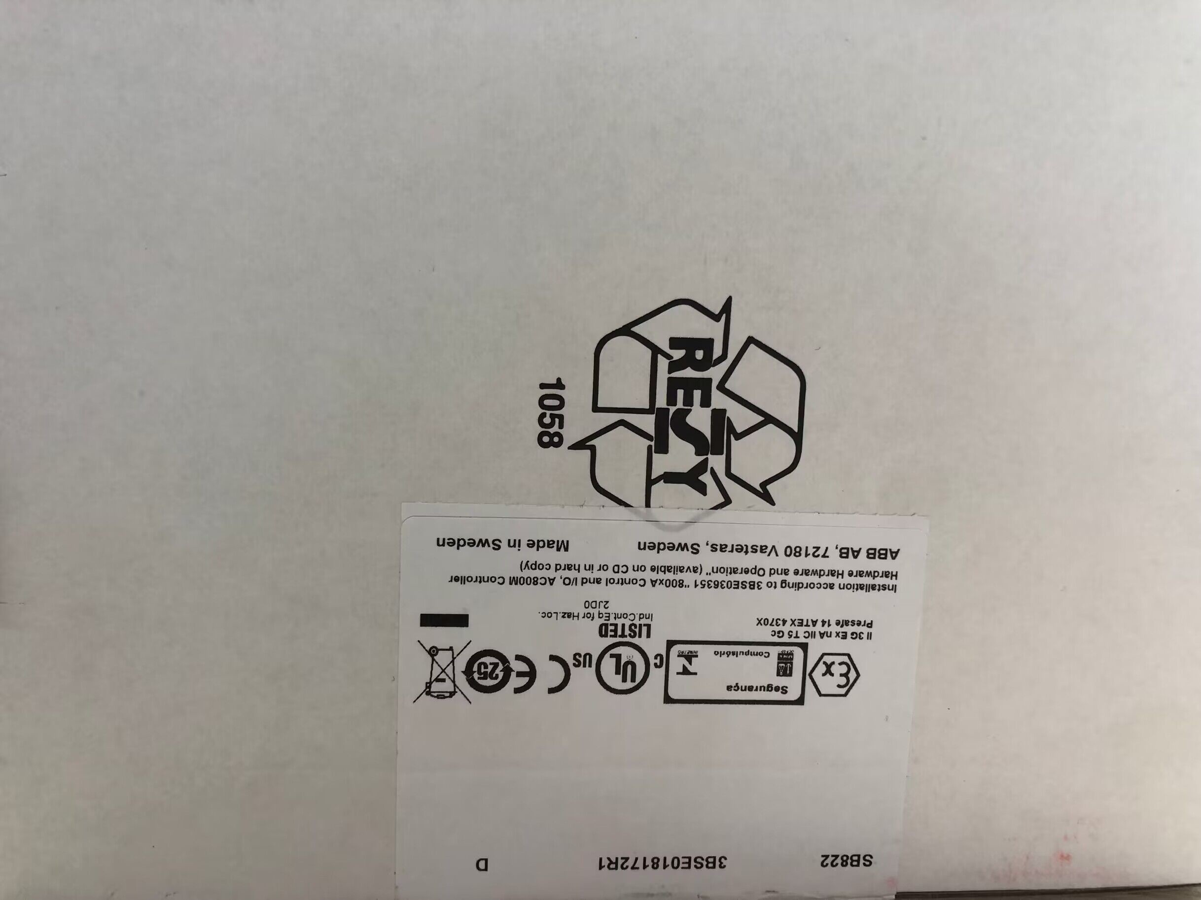 3BSE018172R1 SB822 OEM ABB Servo Drive Automation Control Model