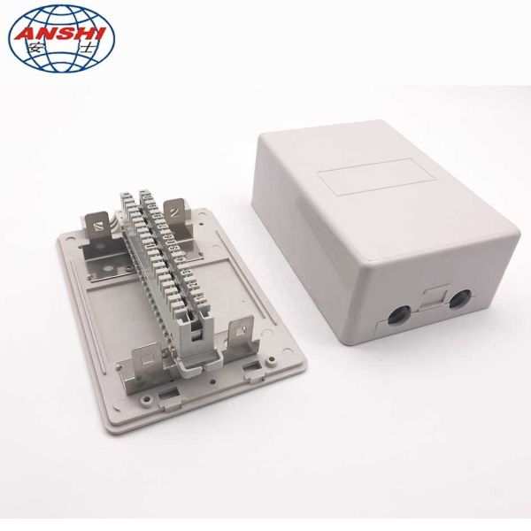 China Network Cable Distribution Box 10/20/30 Pair Telephone Module Surface Mounting Insert Type factory