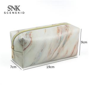 China Large Capacity Cosmetic Brush Bag Luxury Makeup Leather Travel Wash Bag factory