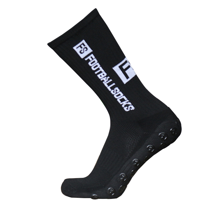 Custom Knitted Anti Slip Cotton Football Socks for Men Quantity 10000