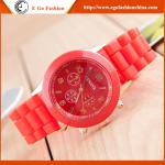 Candy Color Rose Gold Silicone Watch Geneva Watches Jelly Watch OEM Kids Watch