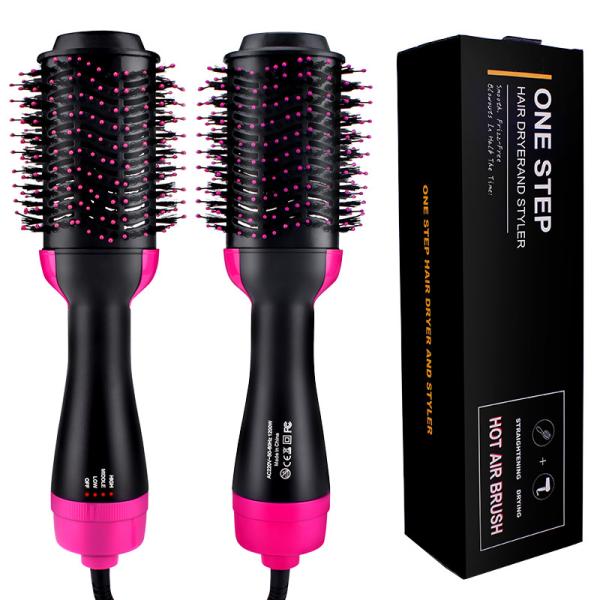 Hair Care AC 240V PTC Fast Heater Electric Comb Straightener pink 3 In 1 hot Air