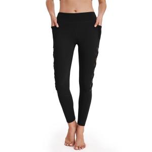 China Activewear Polyester Yoga Pants Plus Size Workout Leggings High Waisted factory