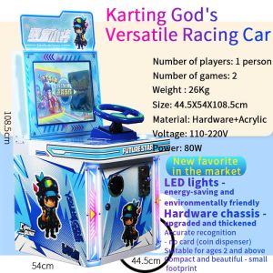 China Single Player Racing Games Machine For Kids factory