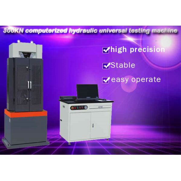 300KN Computerized Servo Hydraulic Universal Testing Machine 600mm Compress